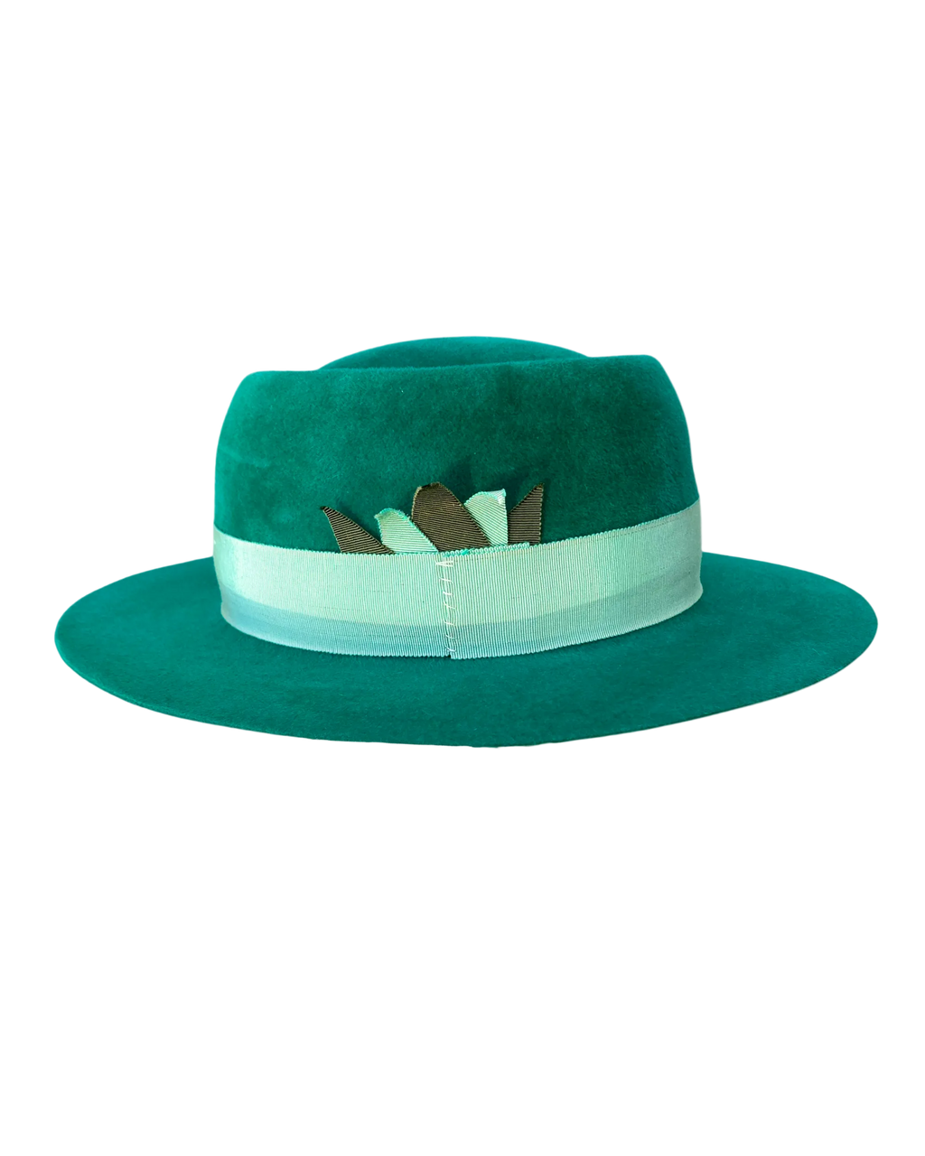 Emerald Velvet Fedora