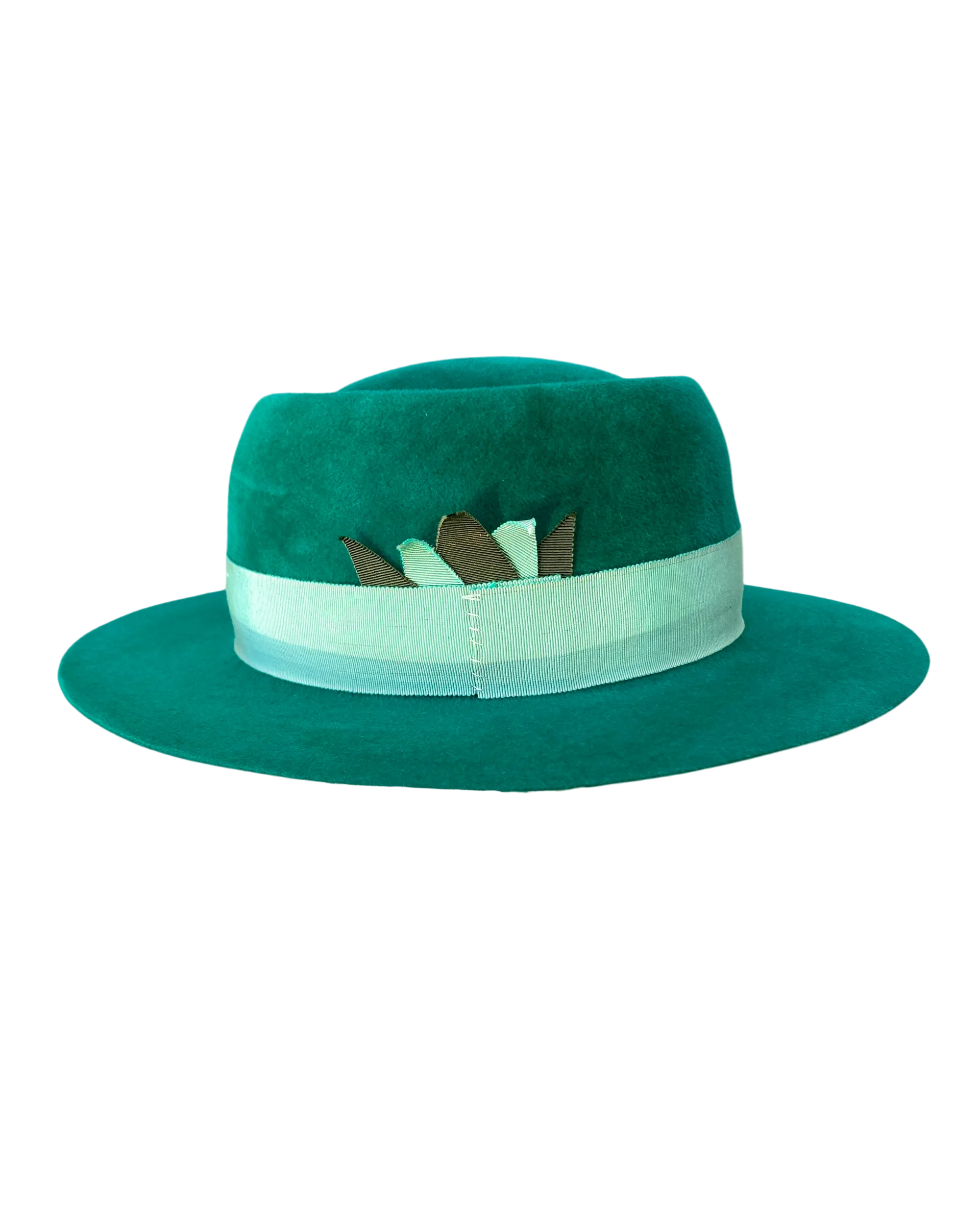 Emerald Velvet Fedora