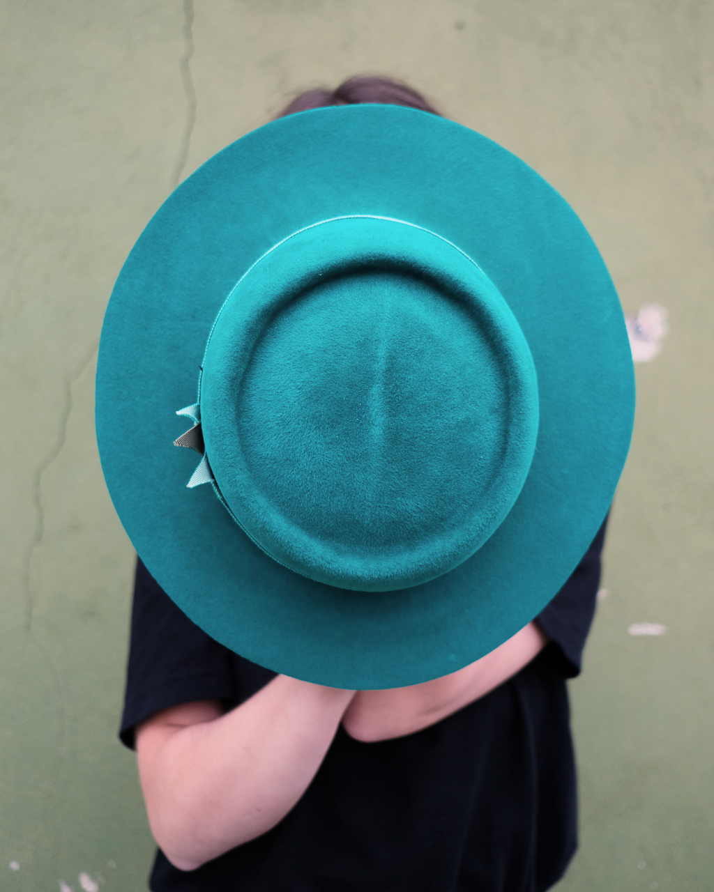 Emerald Velvet Fedora